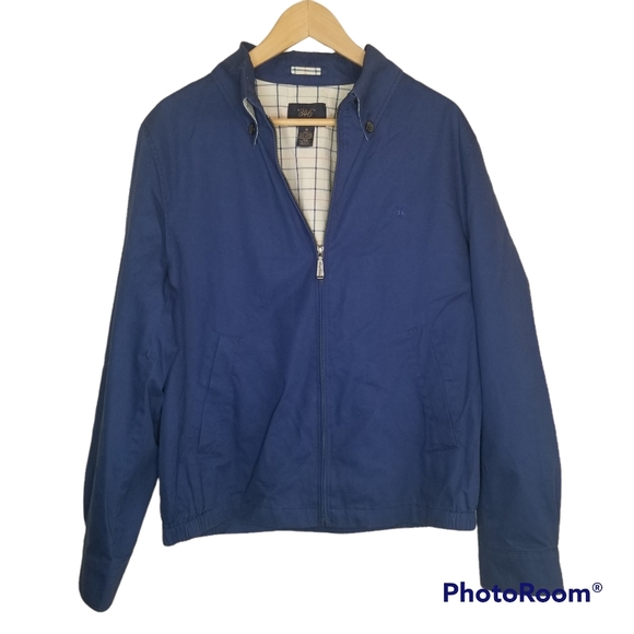 Brooks Brothers Other - BROOKS BROTHERS Lined Zip Jacket Button Collar
